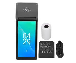 ViaGasaFamido Impresora POS, Impresora de Recibos de Terminal POS 4G WiFi Escaneo de Código 1D 2D Impresión Térmica Soporte POS Móvil Portátil NFC, Impresoras de Recibos