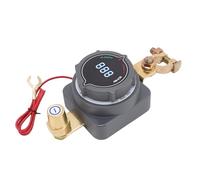 ViaGasaFamido Interruptor de Desconexión de Batería con Voltímetro, Pantalla LED de Voltaje Encendido Apagado 2 Modos 5 80 V Aislador Maestro de Corte de Energía, Carcasa Retardante de Llama