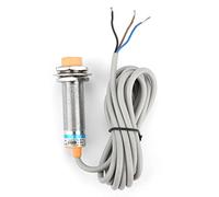 ViaGasaFamido Interruptor de Proximidad Capacitivo, Carcasa Metálica, Salida NPN, Distancia de Detección de 10 Mm para Control de Nivel de Líquido y Contadores de Frecuencia