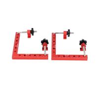 ViaGasaFamido Juego de Cuadrados de Sujeción para Carpintería, Abrazaderas de ángulo Recto de 90 Grados de Aleación de Aluminio para Marcos de Cajones de Gabinetes, Herramienta de Posicionamiento de