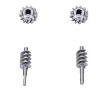 ViaGasaFamido Juego de Engranajes de Eje de Oruga RC de Alta Calidad, Repuesto para Axial SCX30 1/30 Crawler, 2 Juegos Duraderos