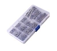 ViaGasaFamido Juego Surtido de Tornillos de Cabeza Hexagonal de Acero Inoxidable con Tuercas y Llaves para Reparación de Muebles y Proyectos de Bricolaje