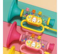 ViaGasaFamido Juguete de Trompeta para Niños, Instrumento Musical con Diseño de Dibujos Animados para Educación Temprana con Uso Multifuncional Niños Pequeños (Blue)
