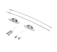 ViaGasaFamido Kit Antivuelco de Anclajes para Muebles, Correas de Seguridad Ajustables de Acero Inoxidable para Estantería de Armario, Muebles Pesados seguros para Evitar Accidentes en el Hogar