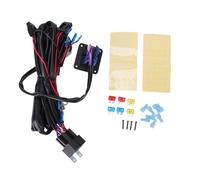 ViaGasaFamido Kit de Arnés de Cableado de Barra de Luz LED 16AWG con Interruptor Basculante Doble y relé para Luces Todoterreno de Camión ATV