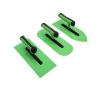 ViaGasaFamido Kit de Paleta de Plástico, Juego de 3 Piezas, Mango TPR, Paletas de Acabado con Punta Redonda y Cuadrada, sin Estructura de Clavos para Carpintería, Construcción, Alisado de