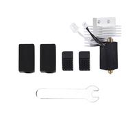 ViaGasaFamido Kit de Reemplazo de Extremo Caliente para Impresora 3D, Boquilla de Latón Duradera y Calentador de Cerámica para Impresión Rápida, Adecuado para Filamentos PLA, ABS y PETG de 1,75 Mm