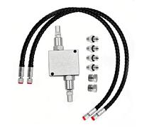 ViaGasaFamido Kit de Válvula Amortiguadora para Miniexcavadora, Funcionamiento Suave para Excavadoras Pequeñas que Utilizan Mangueras de 1/4 pulg.