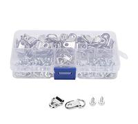 ViaGasaFamido Kit para Colgar Cuadros con Anillo en D, Material de Hierro, Paquete de 80 Accesorios para Colgar Cuadros para Decoración del Hogar y Marcos de Fotos