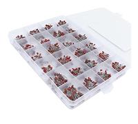 ViaGasaFamido Kit Surtido de Condensadores Cerámicos, 960 Piezas de Componentes Electrónicos, Fácil Uso para Aficionados, 24 Valores con Capacitancia que Varía de 2pF a 0,1uF