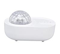 ViaGasaFamido Lámpara de Proyección de Nave Espacial, Material ABS, 10 Modos de Luz y Sincronización Bluetooth, de Estrellas RGB para Decoración de Habitación y Dormitorio de Niños (WHITE)