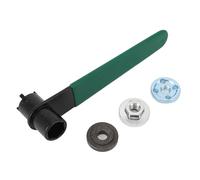 ViaGasaFamido Llave para Contratuercas de Amoladora Angular de Alta Resistencia con Casquillo Hexagonal de 16 Mm para un Mantenimiento Eficiente Hecha de Acero CRV 180 Mm
