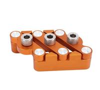 ViaGasaFamido Localizador de Punzones de Juntas Centrales de Madera, Posicionador de Perforación de Aleación de Aluminio para Mortajas y Espigas en Muebles, Alineación Precisa para Varios Espesores