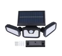ViaGasaFamido Luces Solares para Exteriores con Sensor de Movimiento de Triple Cabezal, Luces Solares con 74 Cuentas LED, Iluminación de 800 Pies para Patio, Garaje, Piscina