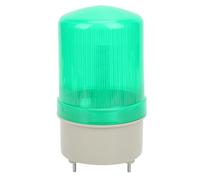 ViaGasaFamido Luz de Advertencia LED de 24V CC, Luz de Señal Estroboscópica con Pantalla de PC, Base ABS para Indicador Industrial, Fábrica y Escuela (GREEN)