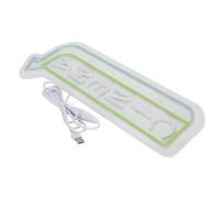 ViaGasaFamido Luz LED Regulable con Punta de Flecha para Señal de Cine, Material Acrílico, Luces Verdes y Azules Brillantes para Decoración de Cine en Casa