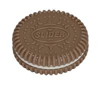 ViaGasaFamido Magnetic Push Slider Toy Biscuits en Forma de Juguete Fidget Alivio Ansiedad de Estrés Ansiedad de Plástico de bajo Ruido para Adultos Descripción de la Oficina del Aula ADHD (Brown)