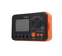 ViaGasaFamido Medición Altamente Precisa, Probador de Resistencia Portátil y Liviano, Probador Digital de 6GMETER MILIOHMETER con Pantalla LCD Transparente, Formación Completa