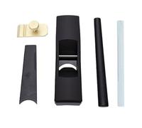 ViaGasaFamido Mini Cepilladora de Madera, Herramienta de Cepillado de Palo Redondo de Empuje Manual con Base de Aluminio Intercambiable y Placa de Presión de Latón para Mangos de