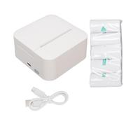 ViaGasaFamido Mini Impresora Portátil Impresora Térmica de Bolsillo BT Recargable para Listas Notas Fotos con 5 Rollos de Papel 203 dpi 5V 1A