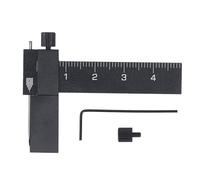 ViaGasaFamido Modelo Trazador Paralelo Equidistante Regla de Trazado Isométrica Ajustable con Aguja de Acero de Tungsteno para Marcado de Precisión Tallado de Modelos (BLACK)