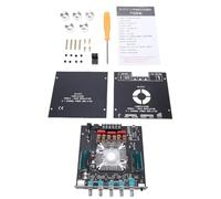 ViaGasaFamido Módulo Amplificador de Audio Bluetooth Placa Amplificadora de 2.1 Canales con TDA7498E Bluetooth 5.0 USB AUX 160W X 2 Refrigeración por Ventilador HiFi para Audio en el Hogar Estéreo