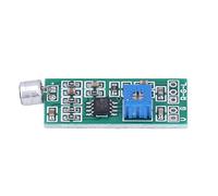 ViaGasaFamido Módulo de Captación de Micrófono, Sensor de Audio de Doble Canal de Ganancia Ajustable para Aplicaciones de Audio, Detección y Grabación de Sonido