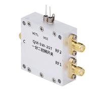 ViaGasaFamido Módulo de Interruptor RF Aleación de Aluminio SPDT Interruptor RF 0,1 a 6 GHz Electrónico de Microondas de Alto Aislamiento para Enrutamiento de Señal en Configuraciones de