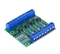 ViaGasaFamido Módulo de Tubo MOS de 4 Vías, Módulo de Tubo de Efecto de Campo, Salida 10A, Control PWM para Tiras LED, Motores, con Indicador de Salida de Entrada, Agresión con Capacidad