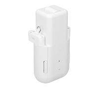 ViaGasaFamido Motor de Cortina Inteligente WiFi, Abridor de Cortina Silencioso Automático con Correa de Tracción y Soportes, para Rieles en Forma de U con Varilla Romana