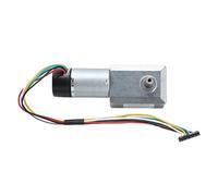 ViaGasaFamido Motor de Engranaje de Codificador con Eje de Salida Biaxial Tipo D para Robótica, Modelo de Automóvil RC DC 24V JGY-370, Motor Engraneado, Recubrimiento de 3 Capas Aislado en Polvo