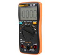 ViaGasaFamido Multímetro Digital Automático AN8009, Naranja, con Sonda y Accesorios, Medición de Voltaje CA/CC, Pantalla Digital, 130x65x30mm, para Pruebas Eléctricas Profesionales