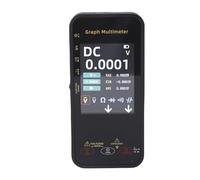 ViaGasaFamido Multímetro Inteligente con Pantalla de 3,2 Pulgadas Batería Recargable 20000 Recuentos Registro de Datos para Minería Sistemas Fotovoltaicos Pruebas Eléctricas