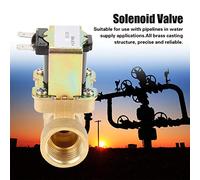 ViaGasaFamido Normalmente, Cierre la Válvula Solenoide Eléctrica de Latón DN15 G1/2, el Servicio de Agua de 12v de 12v Evita la Quema Seca, la Función de Monitor Similar a Waterswitch, Adecuado para