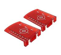 ViaGasaFamido Objetivo Láser, Placa de Objetivo Láser Magnética ABS 2 Piezas, Tarjeta de de Alta Visibilidad para Trabajos de Diseño de Alineación de Nivelación de Piso para Contratistas Topógrafos