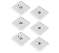 ViaGasaFamido Panel de Control de Conmutación Acoustoóptico de 8 Piezas, | Compatible con circuitos de 250 V 10 A, montaje en pared oculto, carcasa de PC blanca, activación del sensor de sonido,
