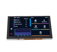 ViaGasaFamido Pantalla LCD de 5 Pulgadas Pantalla Táctil Capacitiva Resolución 800x480 Interfaz DSI para Impresoras 3D RPi Plug and Play Compatible con Klipper OctoPrint