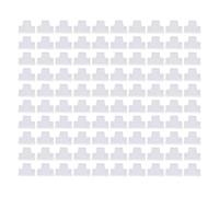 ViaGasaFamido Paquete de 100 Clips de Montaje para Tiras LED, Soportes de Plástico Resistentes Al Calor, Clips de Luz LED Duraderos para Luces de Cuerda de Neón de 5-6 Mm para Decoración del Hogar y