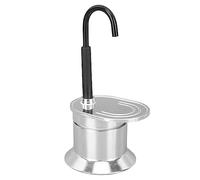 ViaGasaFamido para Cocina de Hornillos Moka, 1 Taza, Portátil de Aleación de Aluminio con Elaboración Rápida para Regalos de Viaje y Acampada