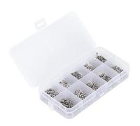 ViaGasaFamido Pernos de Cabeza Hexagonal Avellanados de Acero Inoxidable 304 con Tuercas Hexagonales y Arandelas de Resorte Planas, Kit Surtido de 600 Piezas para Mantenimiento de Maquinaria