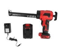 ViaGasaFamido Pistola de calafateo inalámbrica, kit de pistola de adhesivo y calafateo eléctrico de 4 velocidades ajustables Pistola de silicona para rellenar