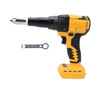 ViaGasaFamido Pistola Remachadora Inalámbrica Kit de Herramientas Eléctricas sin Escobillas con Batería con Función de Marcha Atrás Automática Luz LED para Remaches de 1/8 5/32 3/16 Pulgadas