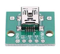 ViaGasaFamido Placa Adaptadora USB a Dip, Convertidor PCB de Módulo de Conexión Mini USB con Conector Hembra 5P para Proyectos Electrónicos