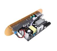 ViaGasaFamido Placa Amplificadora de Audio Placa Amplificadora de Audio Bluetooth de Aleación de Aluminio 2.1 Canales 50W 50W 100W con AUX Mic FM USB Tarjeta de Memoria Pequeña para Karaoke en Casa