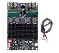 ViaGasaFamido Placa Amplificadora Pure Post, Módulo de Potencia de Subwoofer Estéreo de 2x100 W, 200 W, con Chip TPA3221 y Disipador de Calor para Audio de Automóvil, Cine en Casa y