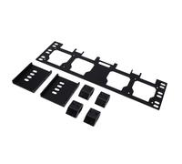 ViaGasaFamido Placa de Montaje para Almacenamiento de Herramientas, Organizador Lateral Negro para Cajas de Herramientas Empaquetadas, Configuración Rápida con Tornillos Incluidos