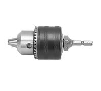 ViaGasaFamido Portabrocas con Adaptador de Vástago Hexagonal de 1/4 Diseño de 3 Mordazas con Llave Rango de Sujeción de 1,5-13 Mm Roscas de /2-20UNF para Conversión de Amoladora de Taladro de