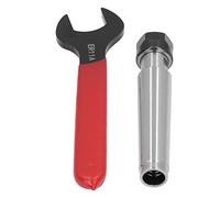 ViaGasaFamido Portabrocas de Pinza Cónica, Piezas de Torno de Fresado CNC de Acero con Alto Contenido de Carbono para ER11, Diámetro de Tuerca 19 Mm para Tornos y Perforadoras