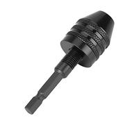 ViaGasaFamido Portabrocas de Vástago Hexagonal de 1/4 Adaptador de Portabrocas de 1/4 de Pulgada de/de Pulgada Pinza de Rápido sin Llave Capacidad de 0,8-8 Mm con Aleación de