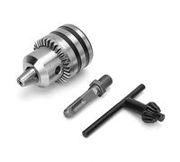 ViaGasaFamido Portabrocas Tipo Llave de 3,0-16 Mm 1/2-20UNF, Adaptador de Portabrocas Eléctrico de Acero de Alta Dureza con Vástago Cuadrado para Taladros de Impacto y Herramientas de Fresado